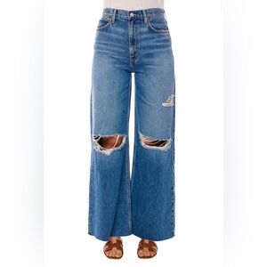 NWT ETICA Devon Wide Leg in Everglades Size 27 Destroyed